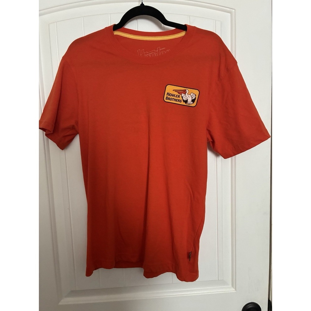 Howler Brothers Orange Pelican Austin, TX T-Shirt Men Size M